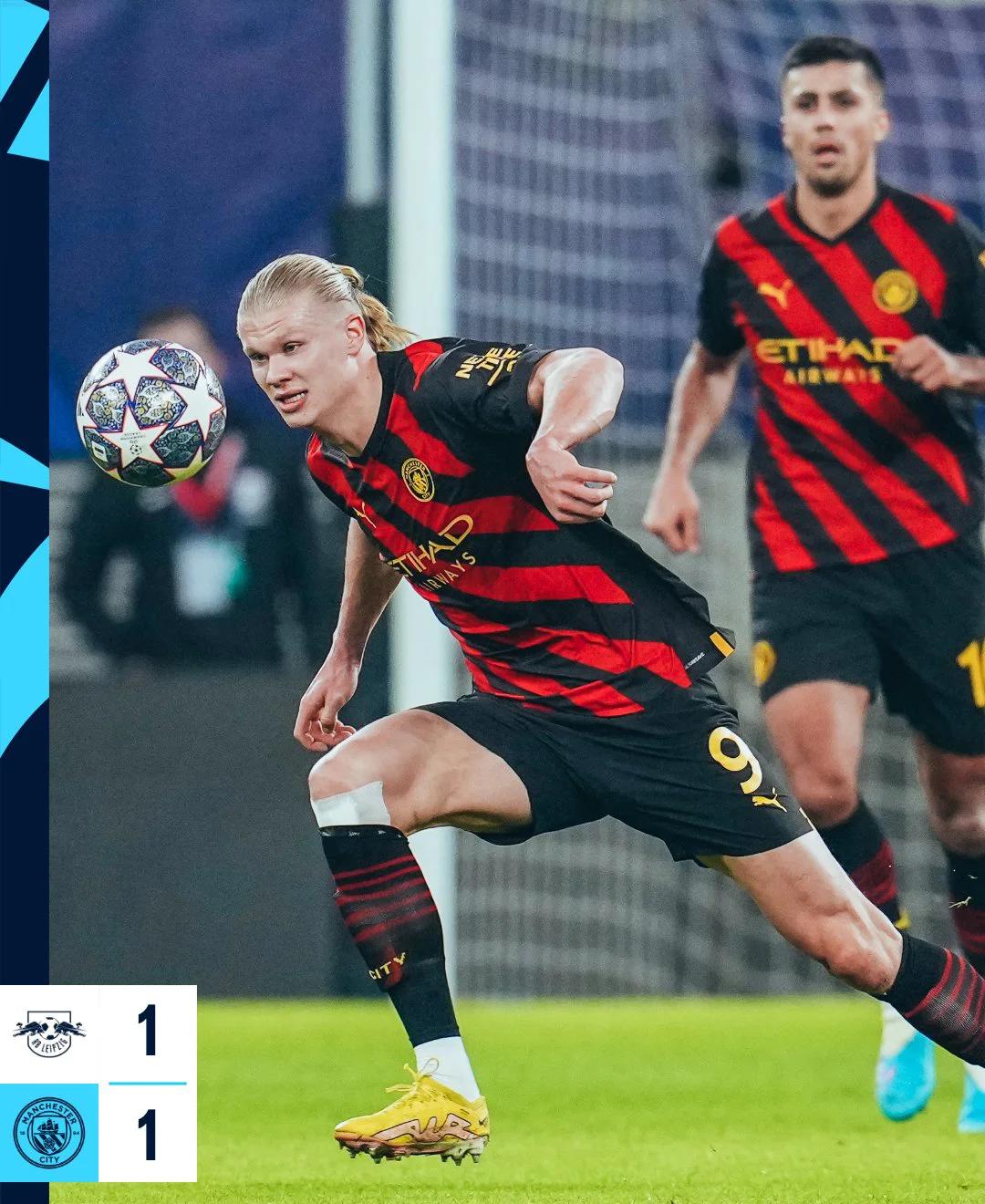 莱比锡失利于曼城，四分之一晋级之路险象环生的简单介绍