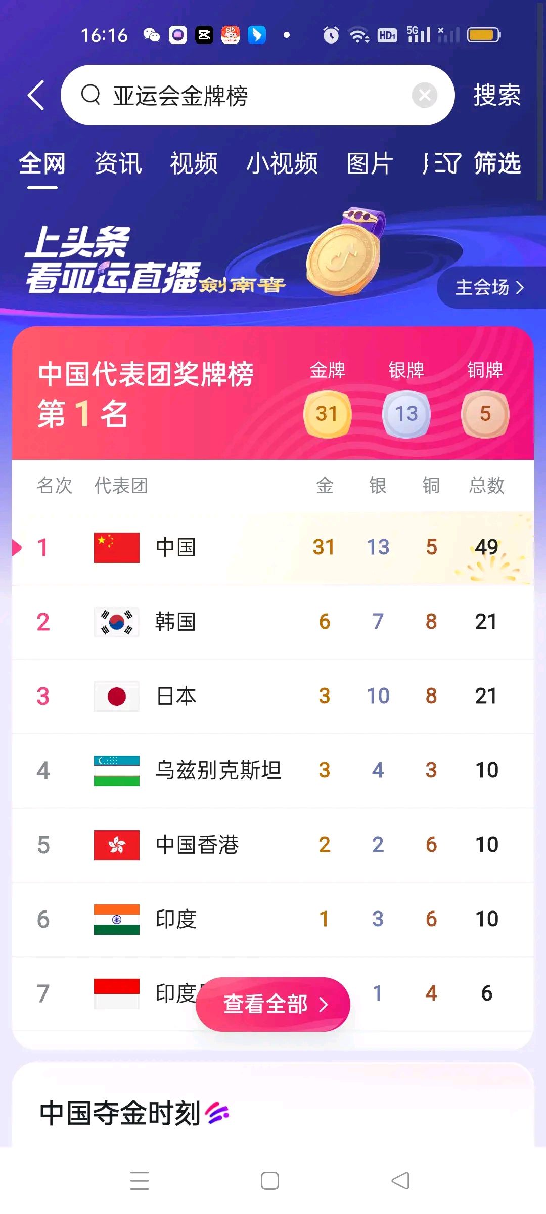 包含实力对比，比赛精彩有约，胜负成迷！的词条